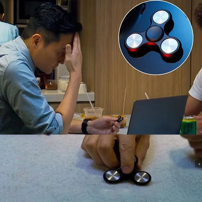 Electroplated aluminium alloy fidget spinner - view 4