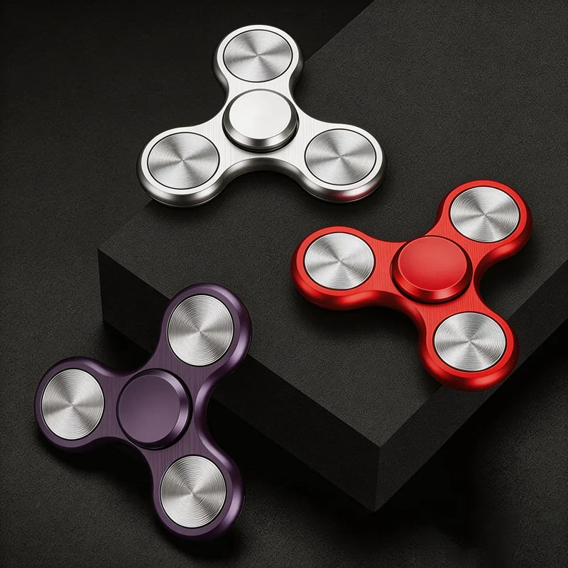 Electroplated aluminium alloy fidget spinner - view 1