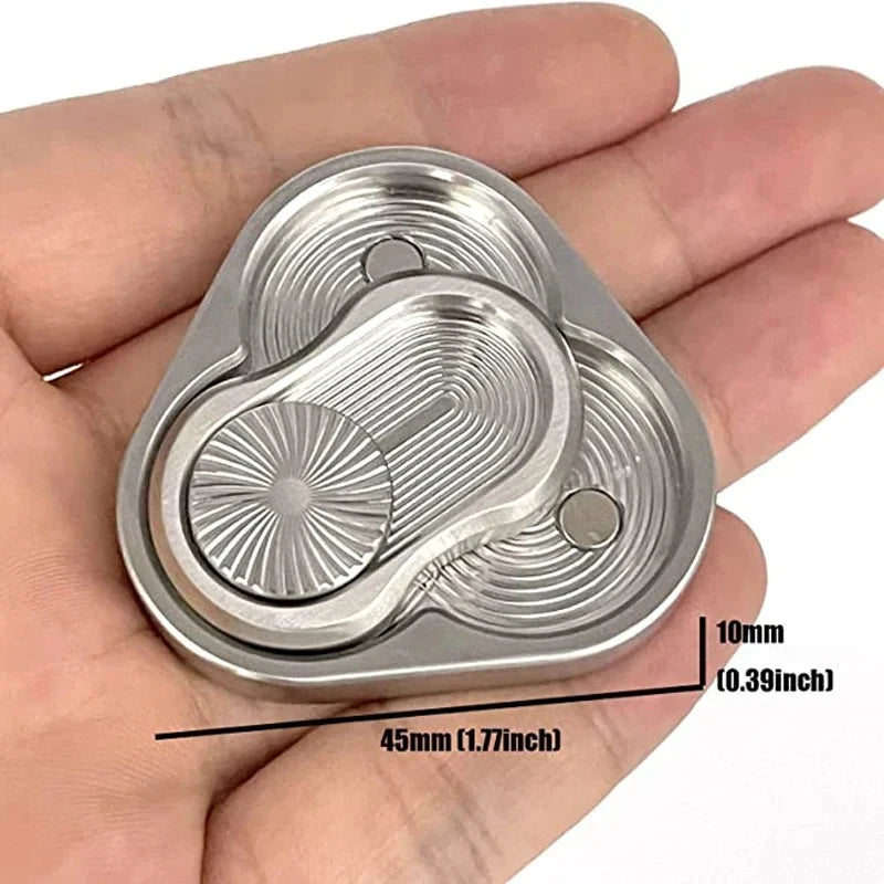 triangle magnetic metal fidget slider - view 6