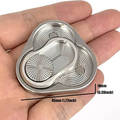 Triangle magnetic metal fidget slider - view 6