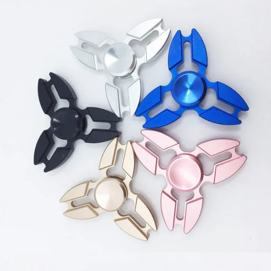 Trefoil aluminium alloy fidget spinner - view 1
