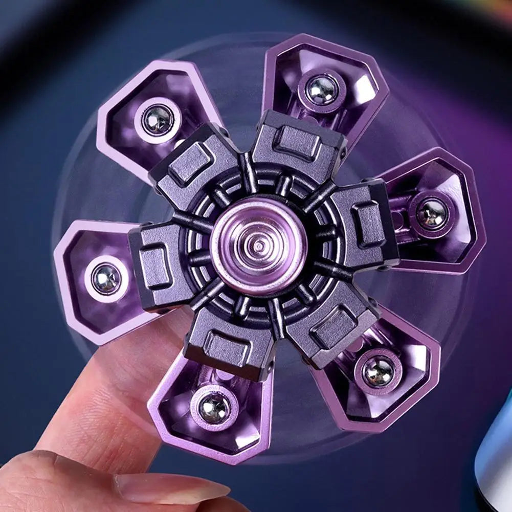 transformable telescoping mecha fidget spinner - view 4