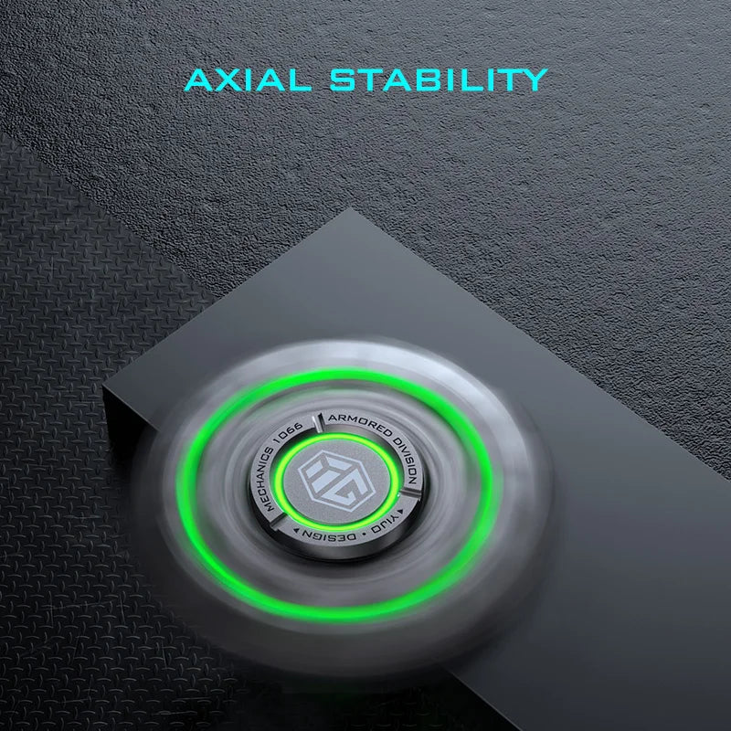 luminous all-metal gyroscope fidget spinner - view 2