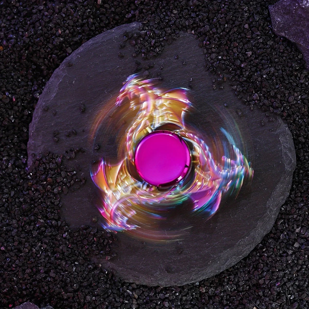Rainbow dragon metal fidget spinner - view 4