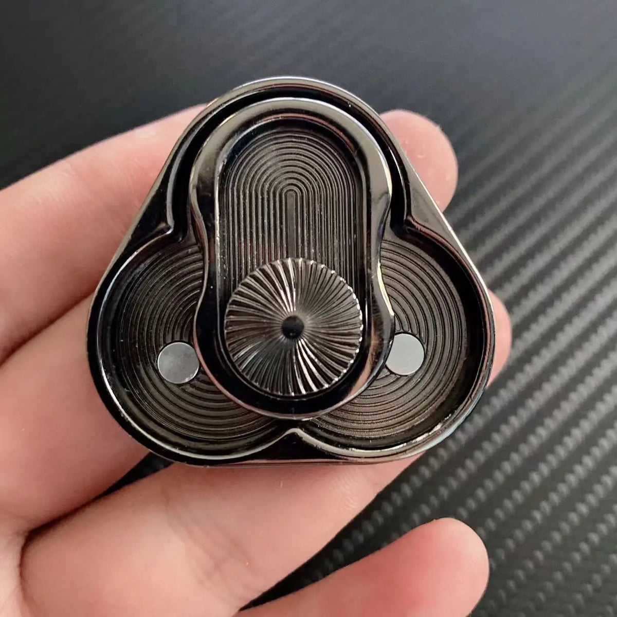 Triangle magnetic metal fidget slider - view 7