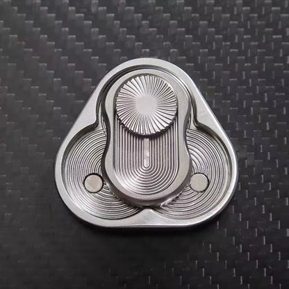 Triangle magnetic metal fidget slider - view 1