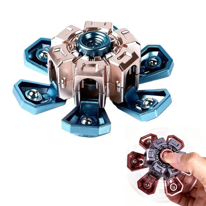 Transformable telescoping mecha fidget spinner - view 10