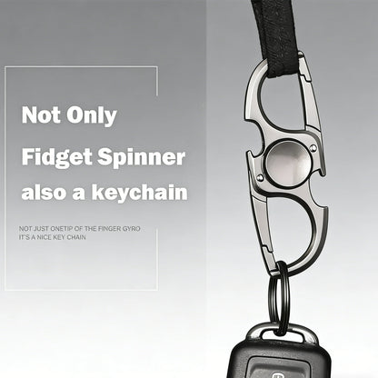 2-in-1 keychain fidget spinner and bottle opener - view 2