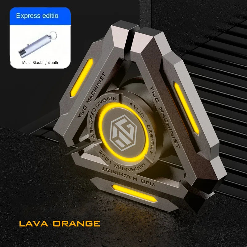 luminous all-metal gyroscope fidget spinner - view 9