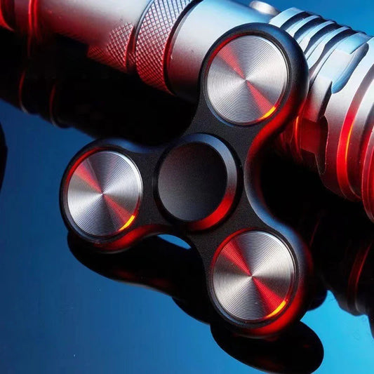 Electroplated aluminium alloy fidget spinner - view 2