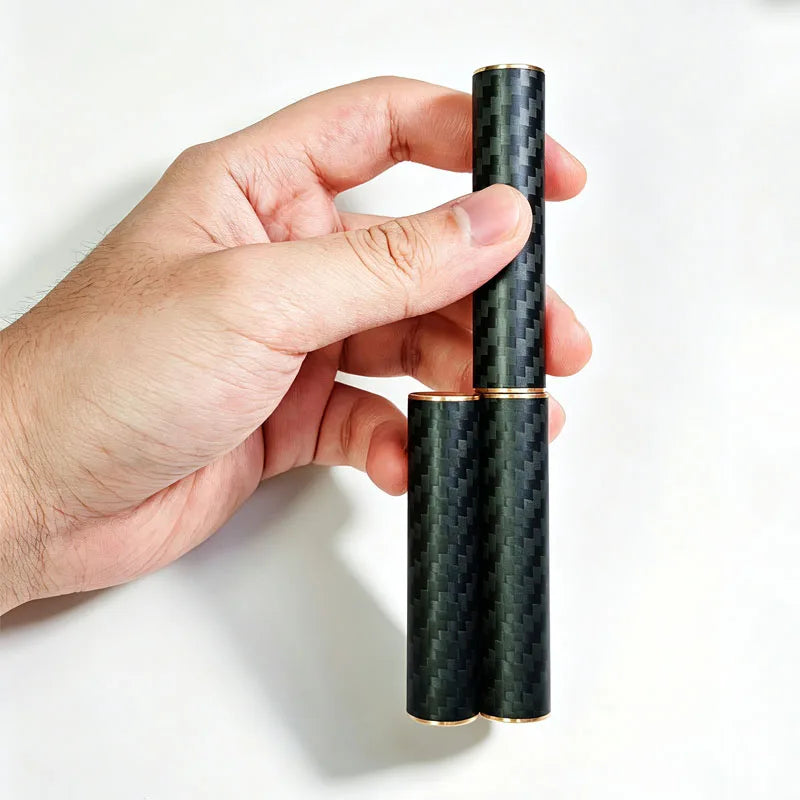 Carbon-fibre-look magnetic fidget spinner - view 3
