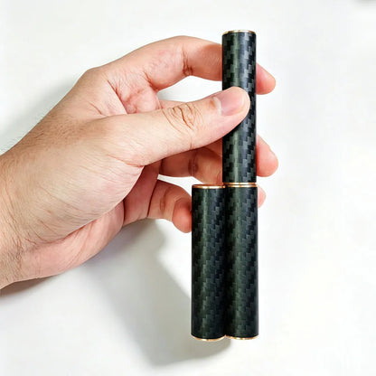 Carbon-fibre-look magnetic fidget spinner - view 3