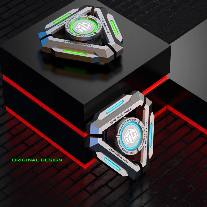 luminous all-metal gyroscope fidget spinner - view 6