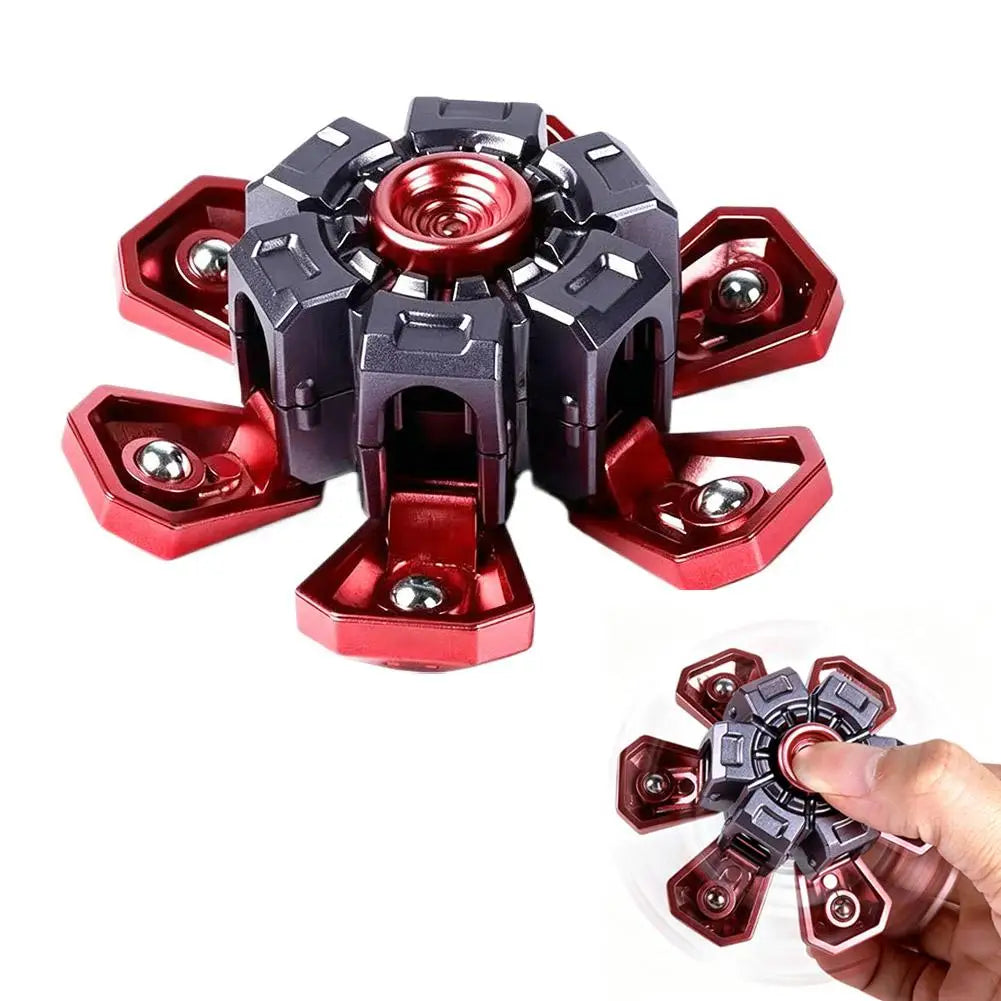 transformable telescoping mecha fidget spinner - view 7
